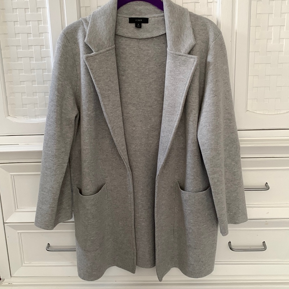 J Crew open front sweater blazer